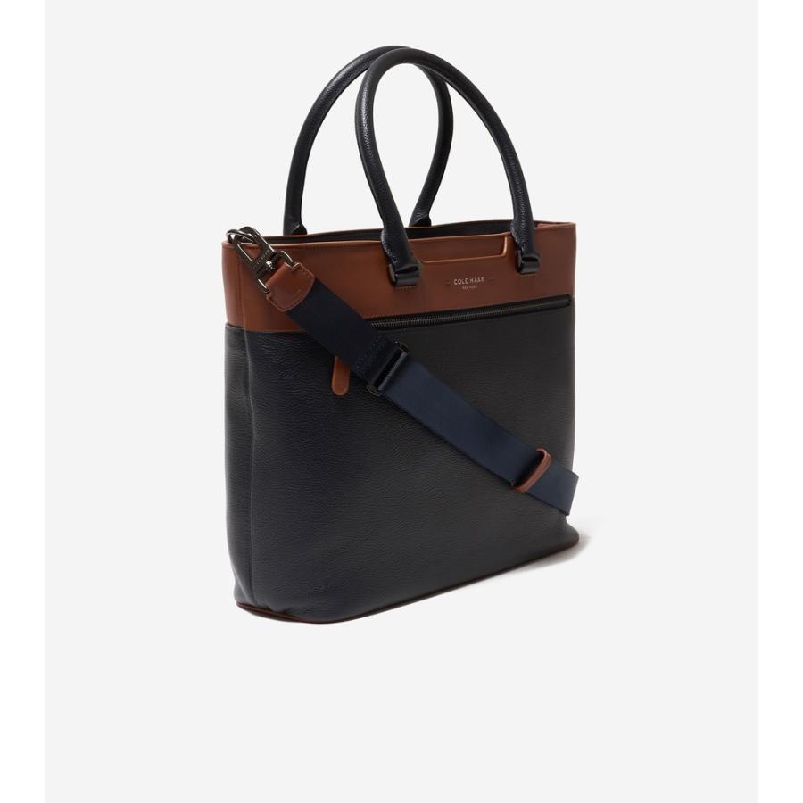 コールハーン Colehaan メンズ バッグ & アクセサリー バッグ デイモン イーストウェスト トート mens F12702 ネイビーブレザーの画像