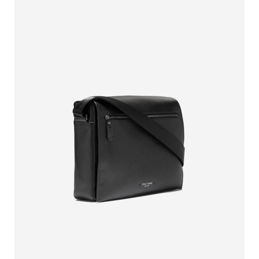 コールハーン Colehaan メンズ バッグ & アクセサリー バッグ デイモン メッセンジャー mens F12711 ブラックの画像