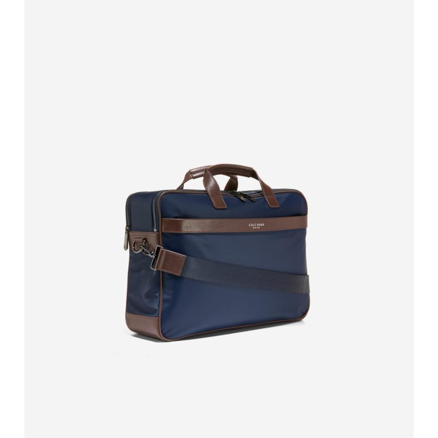 コールハーン Colehaan アウトレット メンズ バッグ & アクセサリー バッグ カールソン デイリー ブリーフケース mens. F12875 ネイビーブレザーの画像