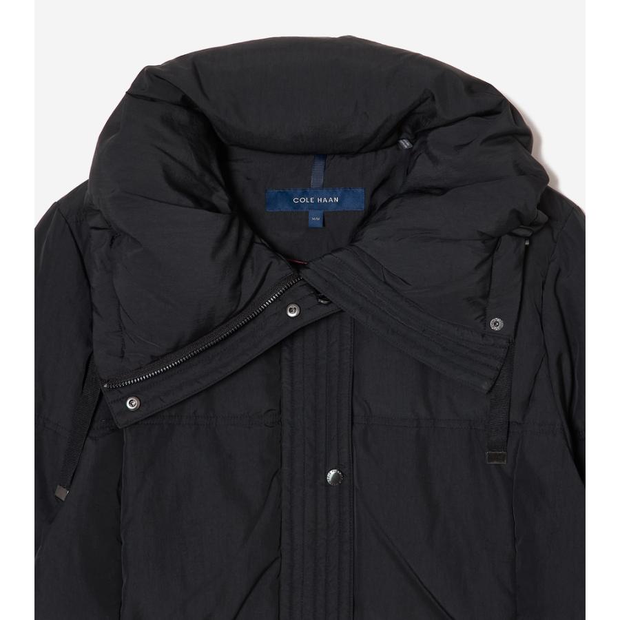 コールハーン Colehaan アウトレット レディース アパレル スタンドカラー ナイロン ダウンジャケット womens. T10598 ブラックの画像