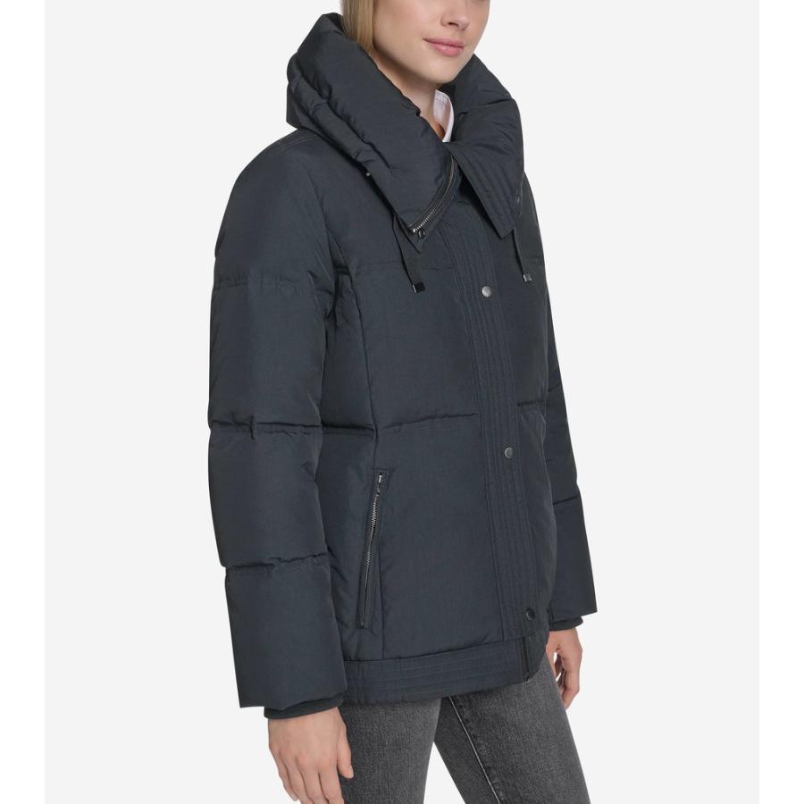 コールハーン Colehaan アウトレット レディース アパレル スタンドカラー ナイロン ダウンジャケット womens. T10598 ブラックの画像