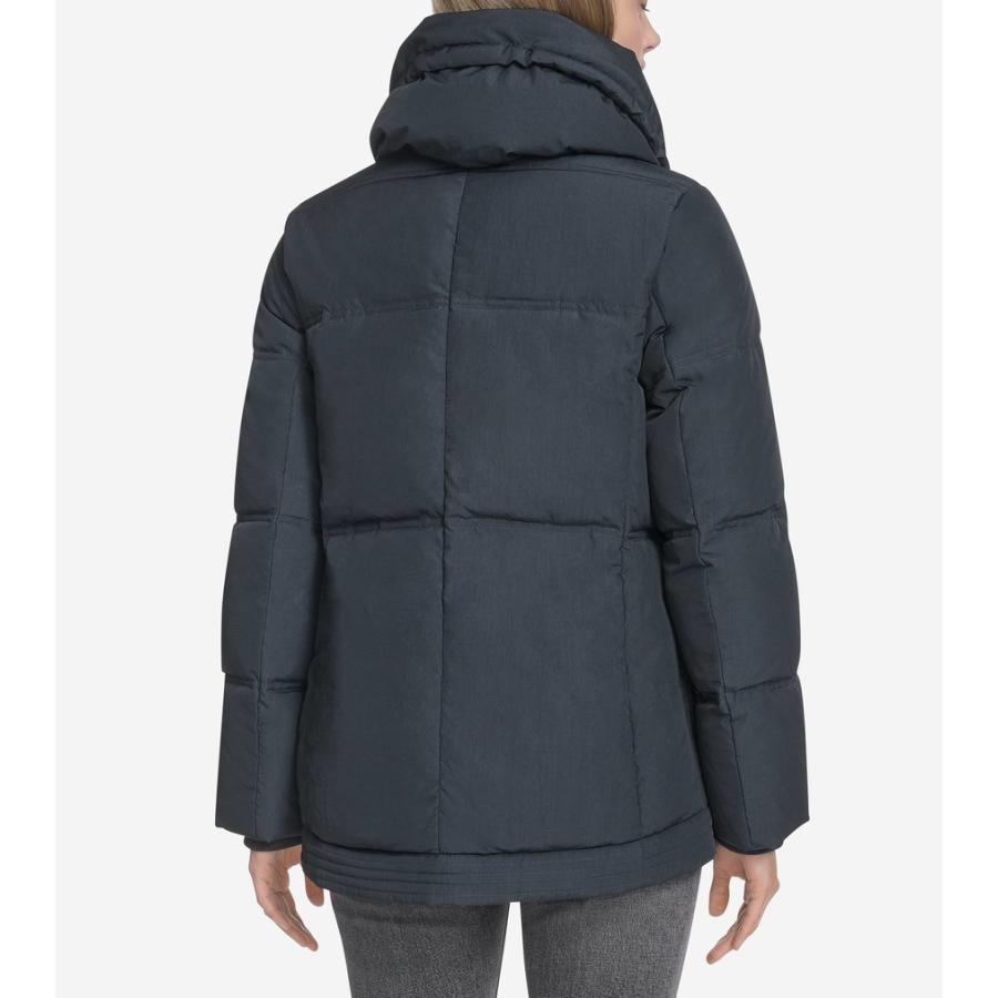 コールハーン Colehaan アウトレット レディース アパレル スタンドカラー ナイロン ダウンジャケット womens. T10598 ブラックの画像