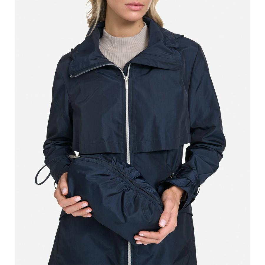 コールハーン Colehaan アウトレット レディース アパレル パッカブル トレンチ コート womens. T10641 インディゴの画像