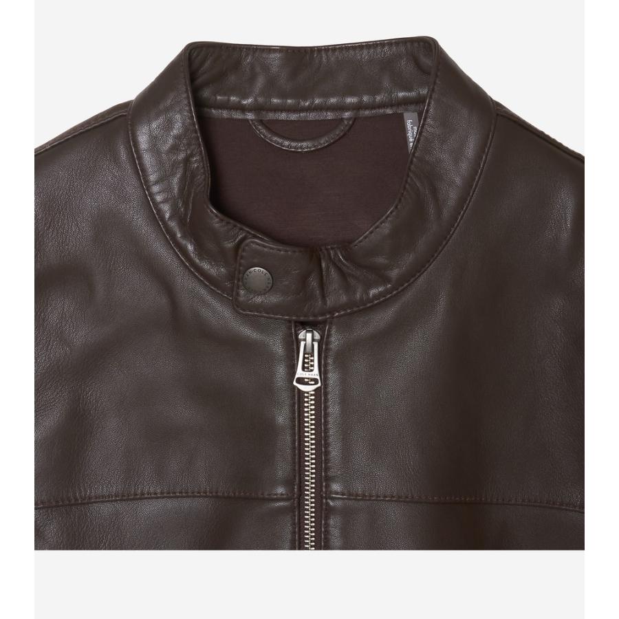 COLE HAAN（コールハーン） ボンデッドレザー モトジャケット mens
