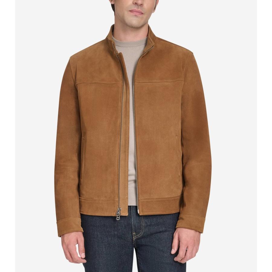 コールハーン Colehaan メンズ アパレル トラッカー スエード ジャケット mens T40450 コニャックの画像