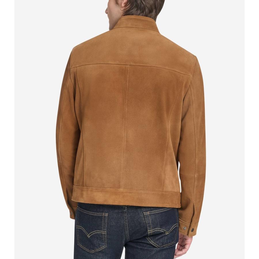 コールハーン Colehaan メンズ アパレル トラッカー スエード ジャケット mens T40450 コニャックの画像