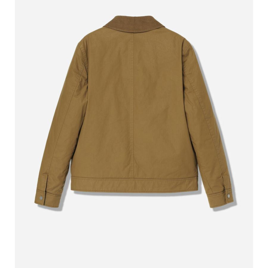 コールハーン Colehaan メンズ アパレル コーティッド コットン トラッカー ジャケット mens T40476 カーキの画像