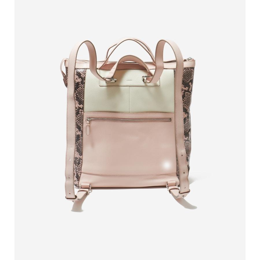 COLEHAAN コンバーチブル バックパック パイソン柄ピンク