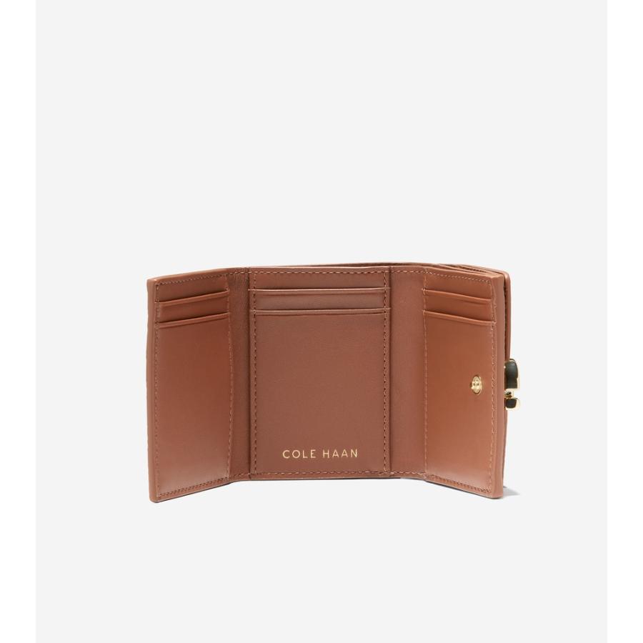 コールハーン Colehaan エッセンシャ ルトリフォールド ウォレット womens U06780 ブリティッシュタンの画像