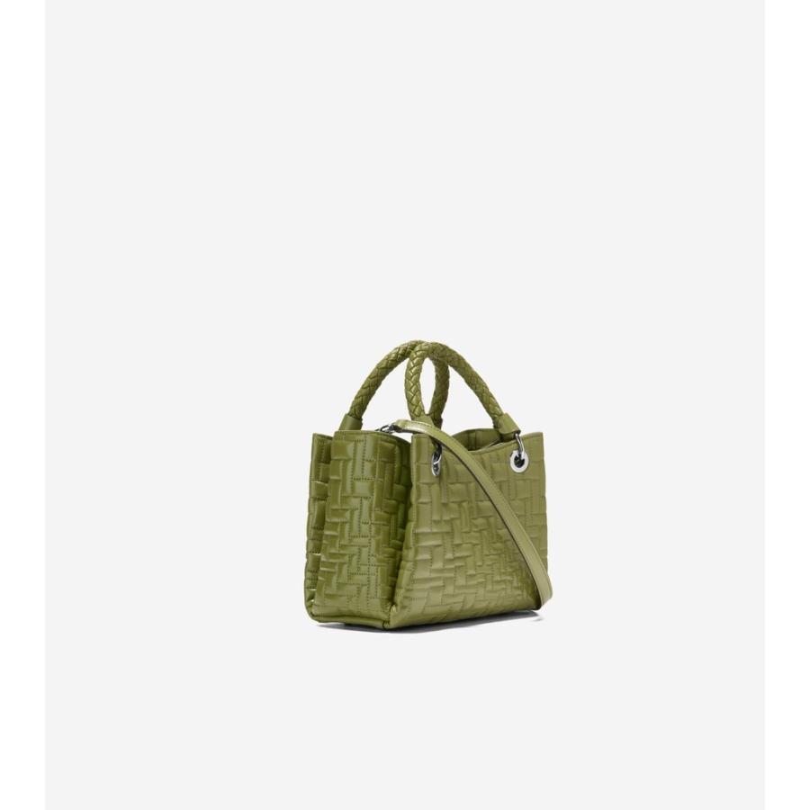 コールハーン Colehaan レディース バッグ & アクセサリー バッグ カティア スモール トート クロスボディ womens U08010 ライトモスの画像