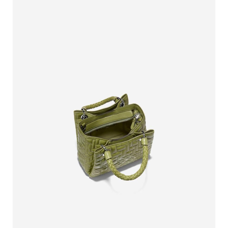 コールハーン Colehaan レディース バッグ & アクセサリー バッグ カティア スモール トート クロスボディ womens U08010 ライトモスの画像