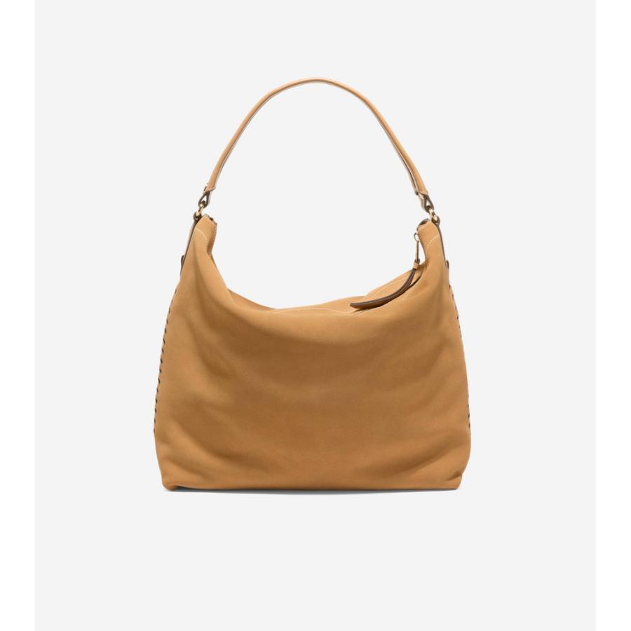 コールハーン Colehaan レディース バッグ & アクセサリー バッグ イザベラ ホーボー womens U08193 ゴールデンハニースエードの画像