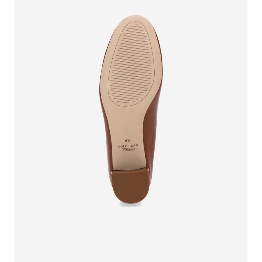 コールハーン Colehaan レディース シューズ パンプス & ウェッジ レズリー パンプ 50mm womens W20485 ブリティッシュ タン レザー / プリント ヒール｜colehaan｜06