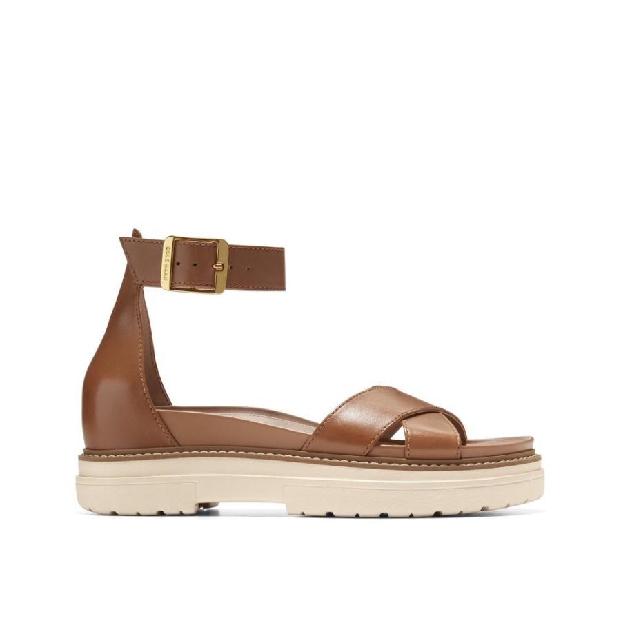 【美品】COLE HAAN ブラウンレザー　ハイヒールサンダル COLE HAAN コールハーン Colehaan フレーヤ サンダル womens