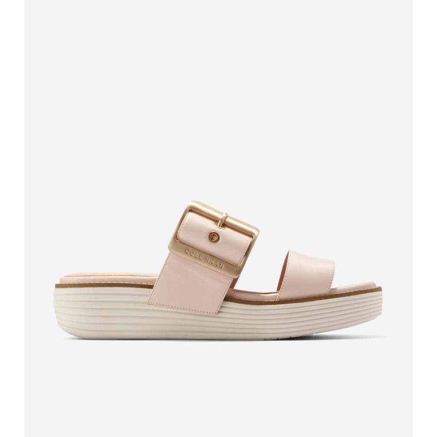 COLE HAAN（コールハーン） オリジナルグランド プラットフォーム スライド womens W29422 サンダラー レザー ...