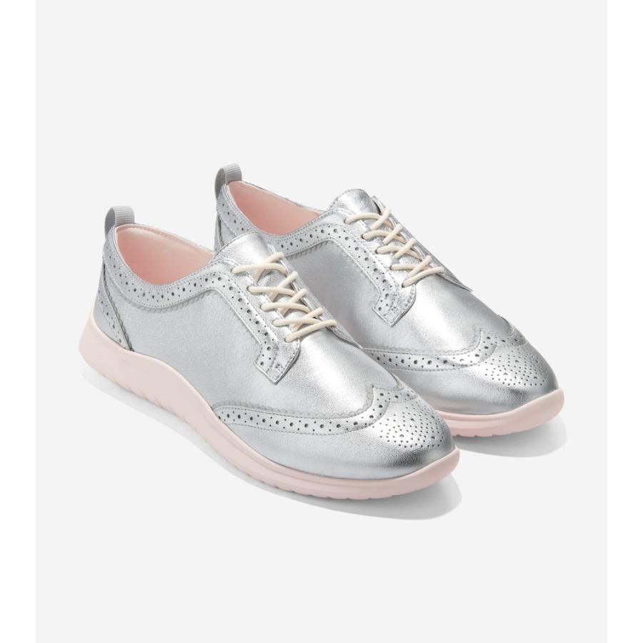 コールハーン Colehaan レディース コレクション ゼログランド ゼログランド メリット ウィングチップ オックスフォード womens W29836 シルバー タルカ｜colehaan｜05