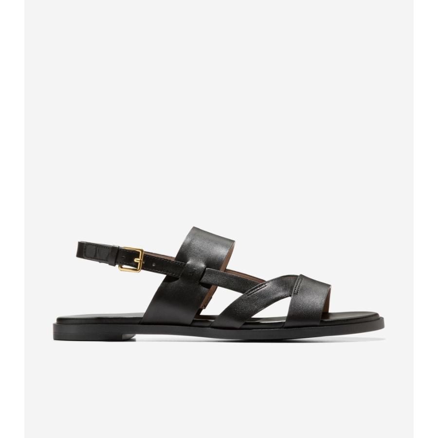 COLE HAAN ブラックレザーサンダル コール ハーン COLE HAAN