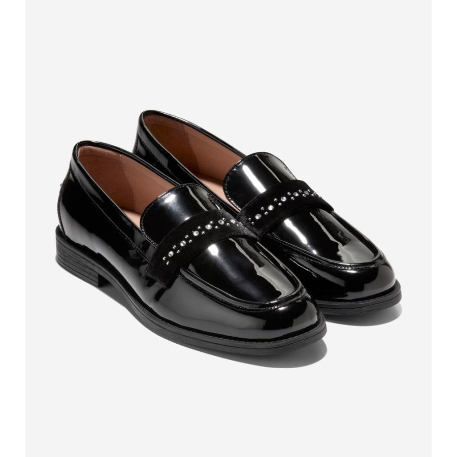 未使用 コールハーン スタッシ エンブリッシュド ローファー 黒 24cm COLE HAAN（コールハーン） アウトレット レディース シューズ