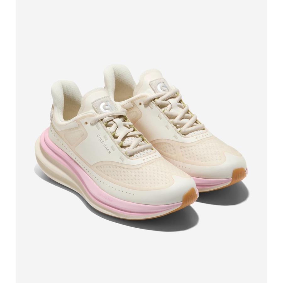 コールハーン Colehaan レディース シューズ スニーカー オリジナルグランド クアッドスター ランニング スニーカー womens W32963 アイボリー / スイートピーの画像