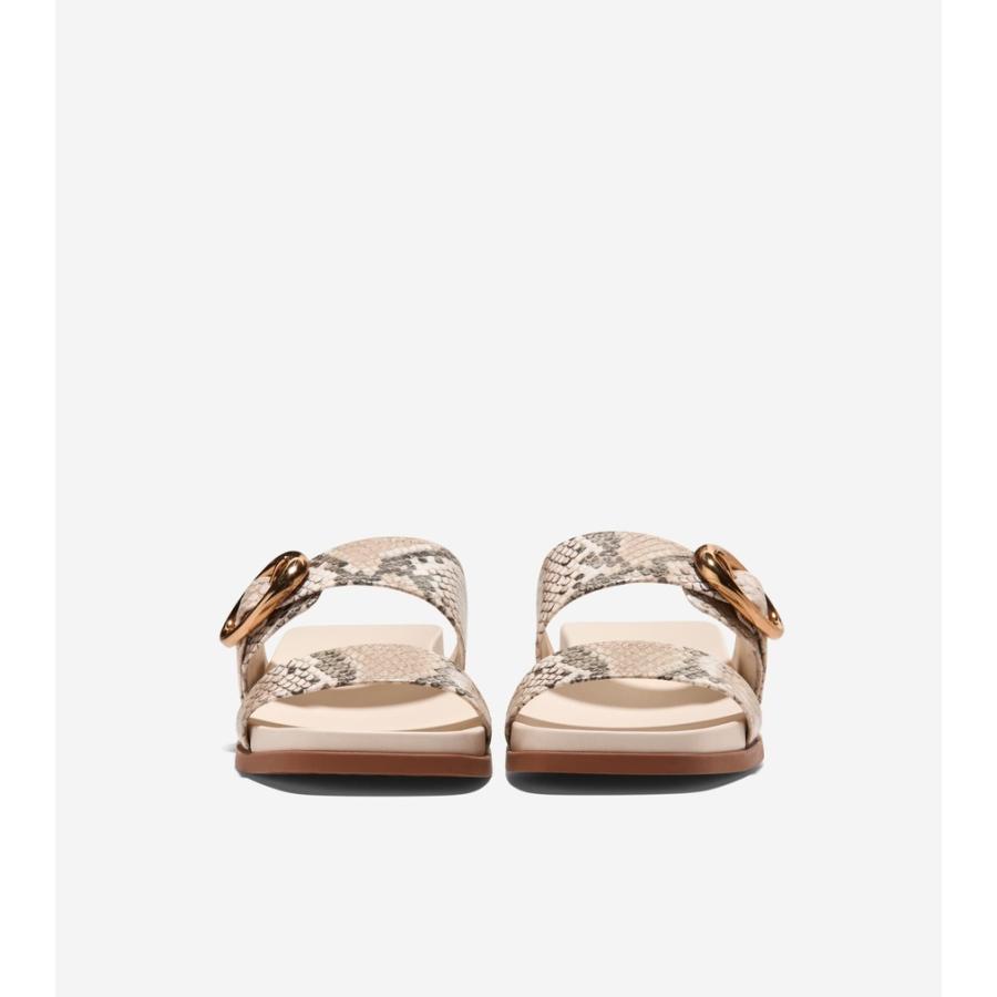 コールハーン Colehaan レディース シューズ サンダル オークリン ダブルバンド フットベッド サンダル womens W35356 モハベ スネーク プリント レザーの画像
