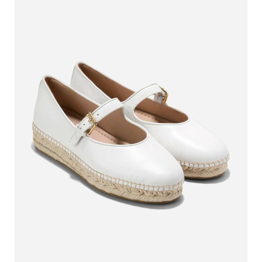 コールハーン Colehaan レディース シューズ バレエ & フラット クラウドフィール アスブリー メリージェーン バレエ womens W35462 ホワイト レザーの画像