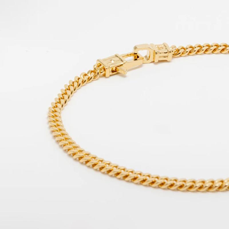 TOM WOOD（トムウッド） ブレスレット CURB BRACELET M Gold メンズ