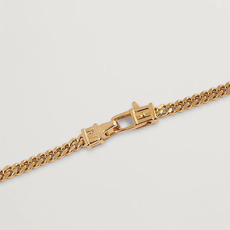 TOM WOOD（トムウッド） ブレスレット CURB BRACELET M Gold メンズ