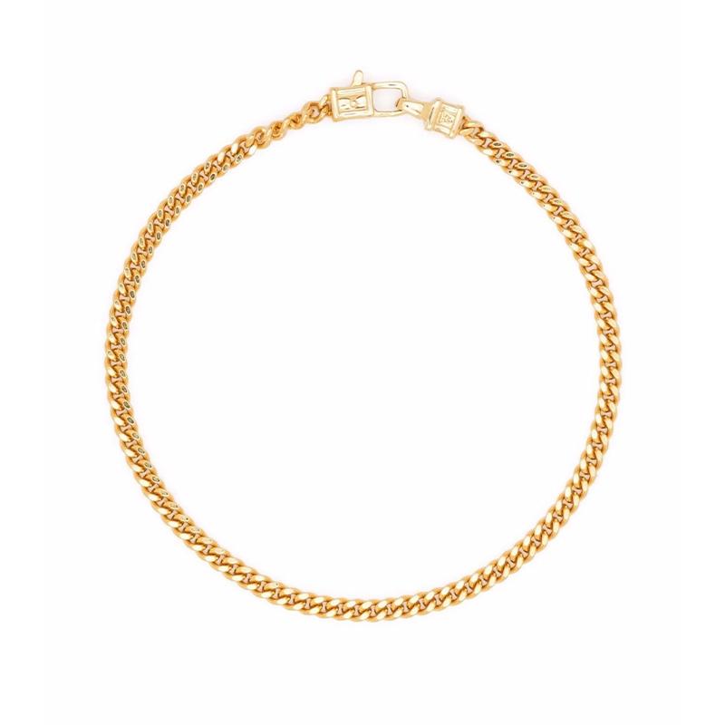 TOM WOOD（トムウッド） ブレスレット CURB BRACELET M Gold メンズ