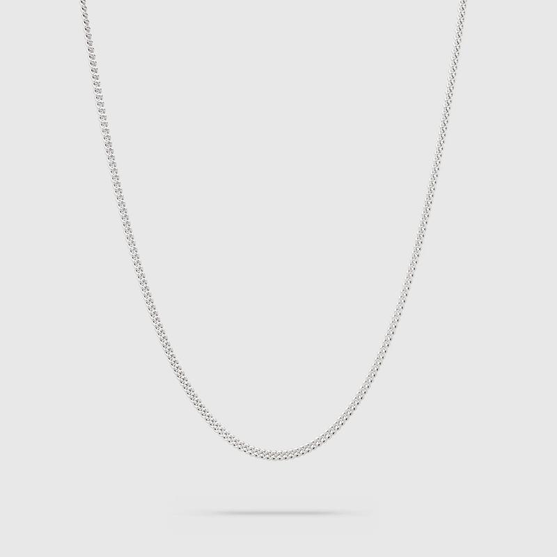【並行輸入品】TOMWOOD トムウッド ネックレス Curb Chain Slim 20.5inch カーブ チェーン スリム メンズ シルバー 925 ブランド 100269の画像