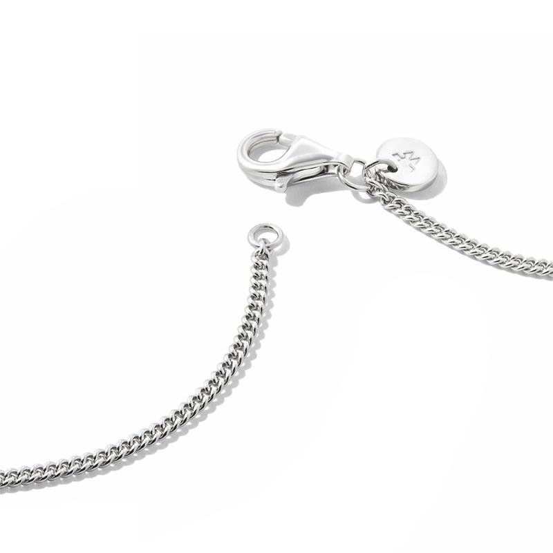 【並行輸入品】TOMWOOD トムウッド ネックレス Curb Chain Slim 20.5inch カーブ チェーン スリム メンズ シルバー 925 ブランド 100269の画像