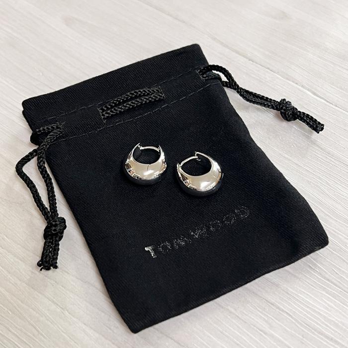 TOM WOOD TOMWOOD トムウッド ピアス Ice Hoop Small Silver TOM WOOD TOMWOOD トムウッド ピアス Ice Hoop Small Silver