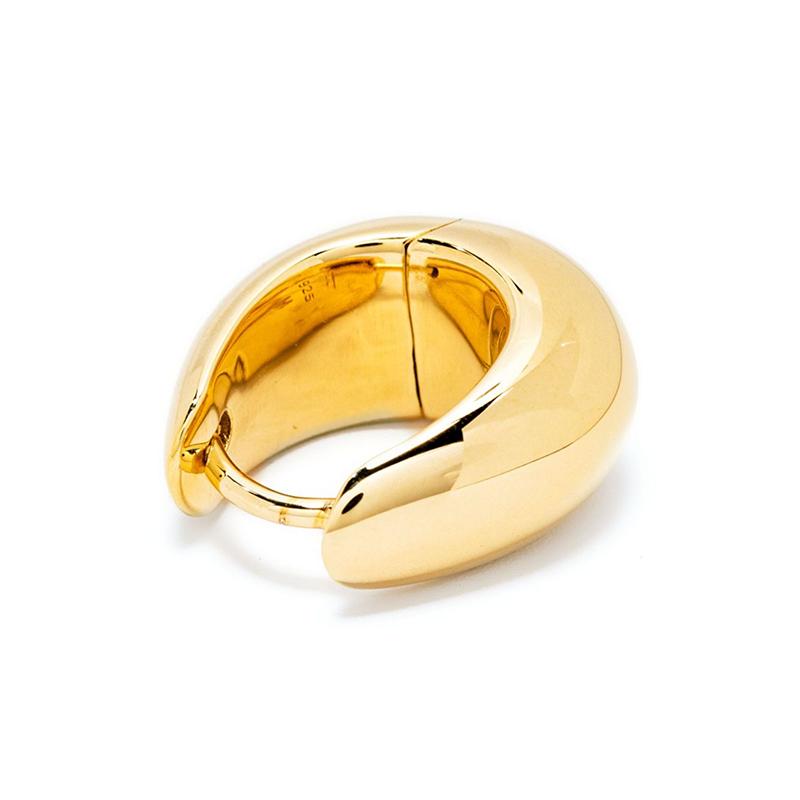 TOM WOOD トムウッド アイスフープピアス　925 ゴールドカラー 片耳 TOM WOOD TOMWOOD トムウッド ピアス Ice Hoop Small Gold
