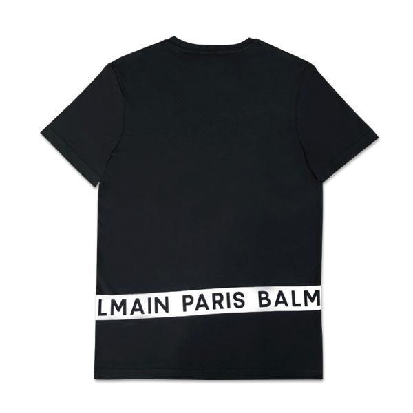 BALMAIN バルマン Tシャツ 半袖 12583 メンズ ブランド 黒 Tシャツ ロゴ プレゼント おしゃれ ブラック 上品 | BALMAIN | 03