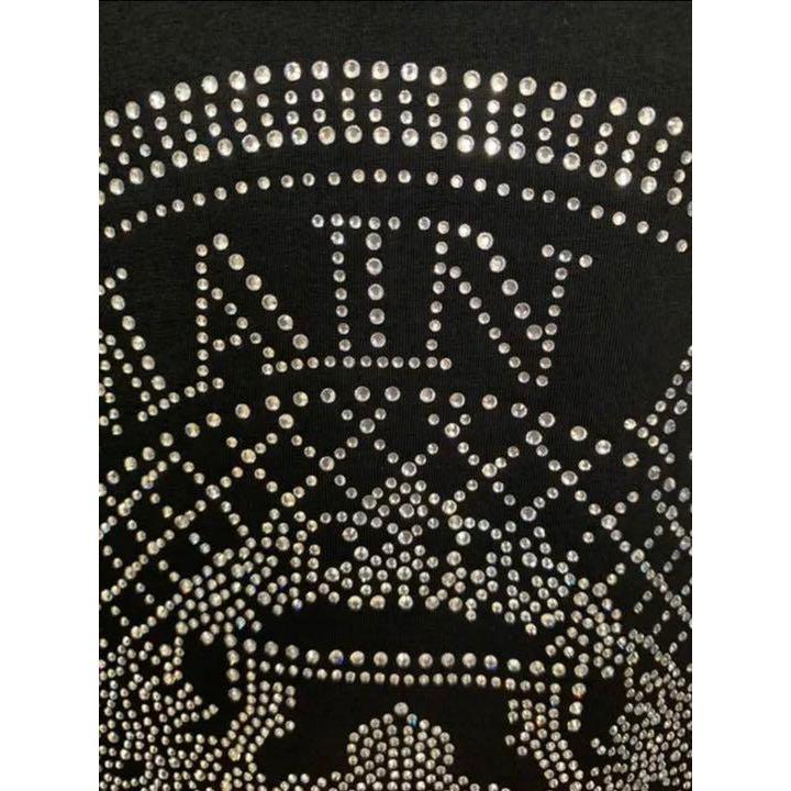 大幅値下げ中 特価 BALMAIN バルマン Tシャツ S 半袖 12872 メンズ ブランド ロゴ ラインストーン 黒 ブラック プレゼント 父の日 オシャレ | BALMAIN | 02