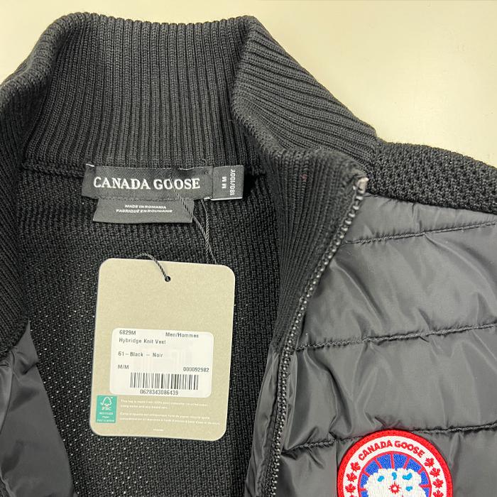 【極美品/レアアイテム】カナダグース　ダウンベスト　メンズ　黒　M 2way Canada Goose ダウンベスト M 黒
