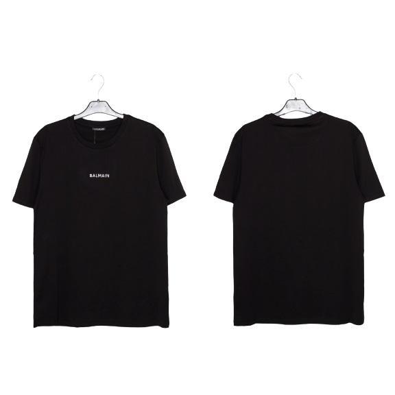 【大幅値下げ中】特価 BALMAIN バルマン メンズ Tシャツ ブラック 黒 A10262 半袖 ブランド ロゴ オシャレ プレゼント 誕生日 父の日 クリスマス バレンタイン | BALMAIN | 01