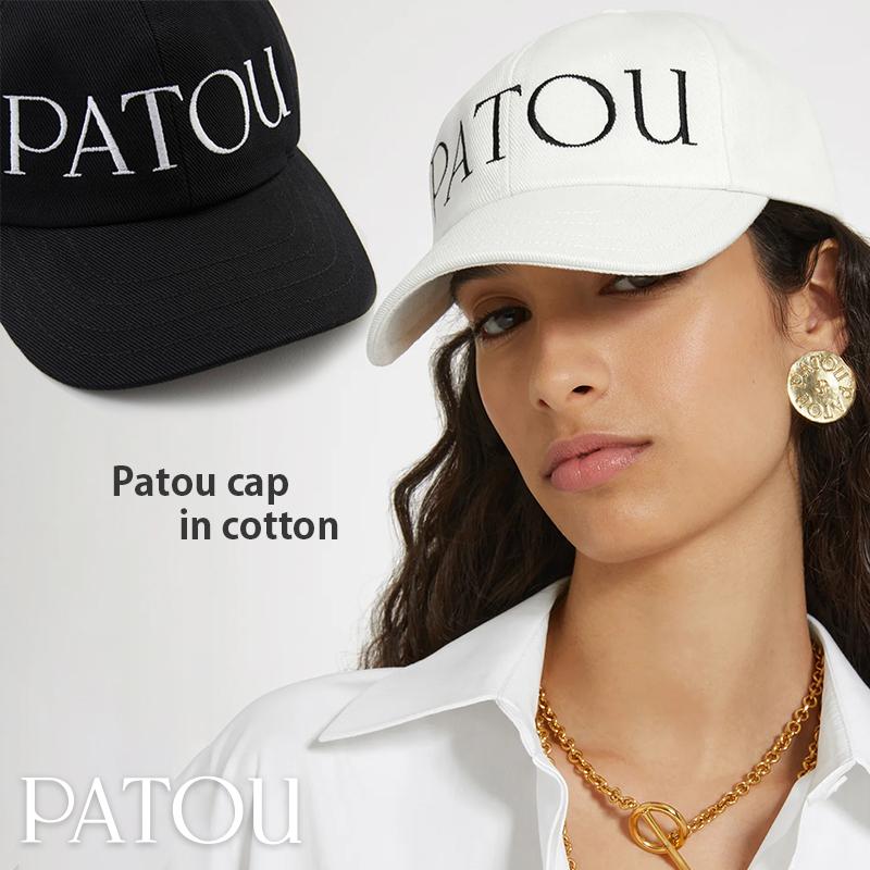 PATOU（パトゥ） コットン キャップ レディース ホワイト ブラック