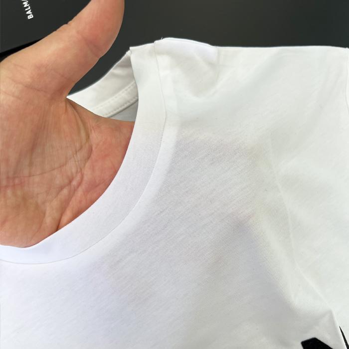 BALMAIN バルマン メンズ Tシャツ ホワイト 白 BA12532 半袖 BALMAIN バルマン メンズ Tシャツ ホワイト 白 BA12532 半袖