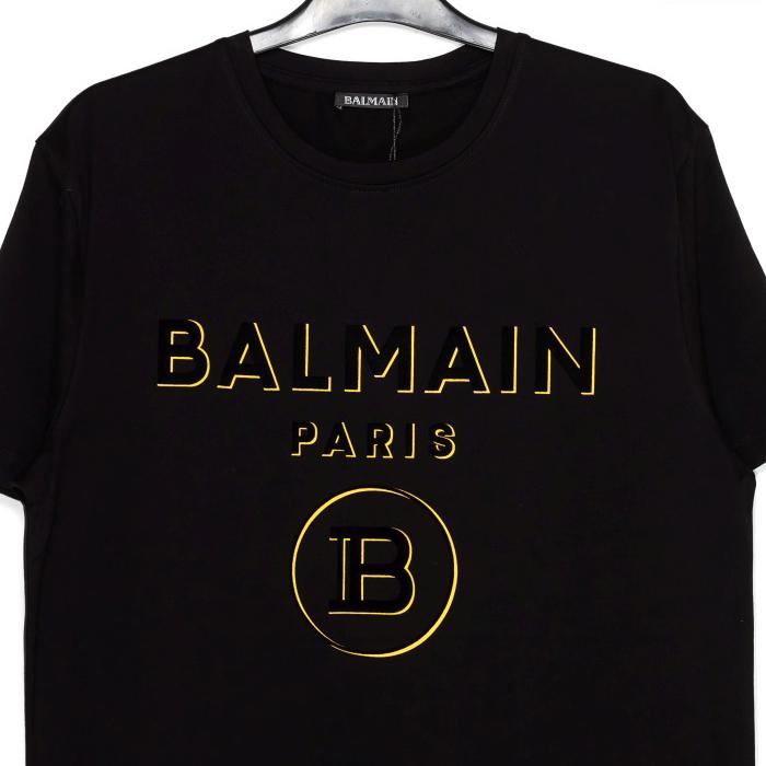 BALMAIN バルマン メンズ Tシャツ ブラック 黒 BA13245 半袖 ブランド イエロー ロゴ オシャレ プレゼント 誕生日 父の日 クリスマス バレンタイン｜colemo｜05