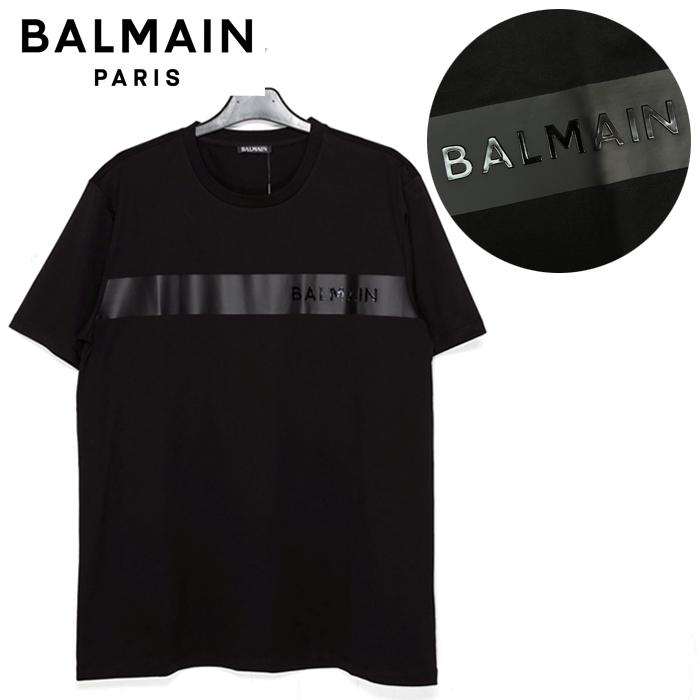 BALMAIN 【大幅値下げ中】特価 バルマン メンズ Tシャツ ブラック 黒  