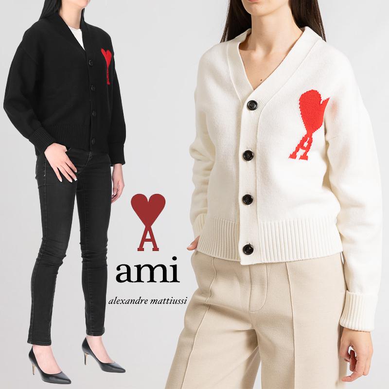 AMI Alexandre Mattiussi AMI PARIS ウール カーディガン BFUKC002.018