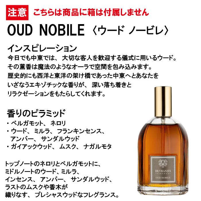 新品未開封DR. VRANJESROSSONOBILEルームスプレー100ml 本日6/20（金）発売！ ルームスプレーを上質なギフトボックスに