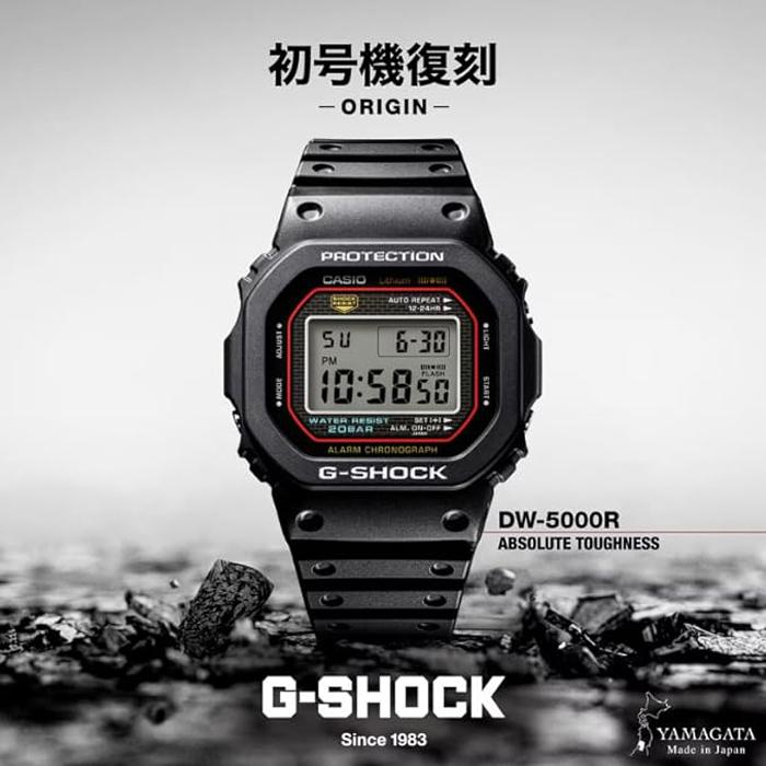 新品未使用 CASIO G-SHOCK DW-5000R-1AJF 初代復刻 G-SHOCK CASIO カシオ Gショック 初代 復刻モデル DW-5000R-1A