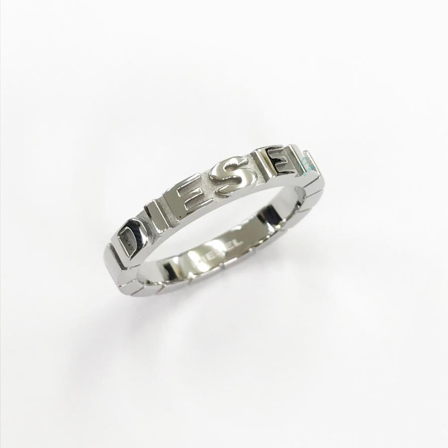 DIESEL（ディーゼル） メンズ リング 指輪 シルバー ロゴ ブランド