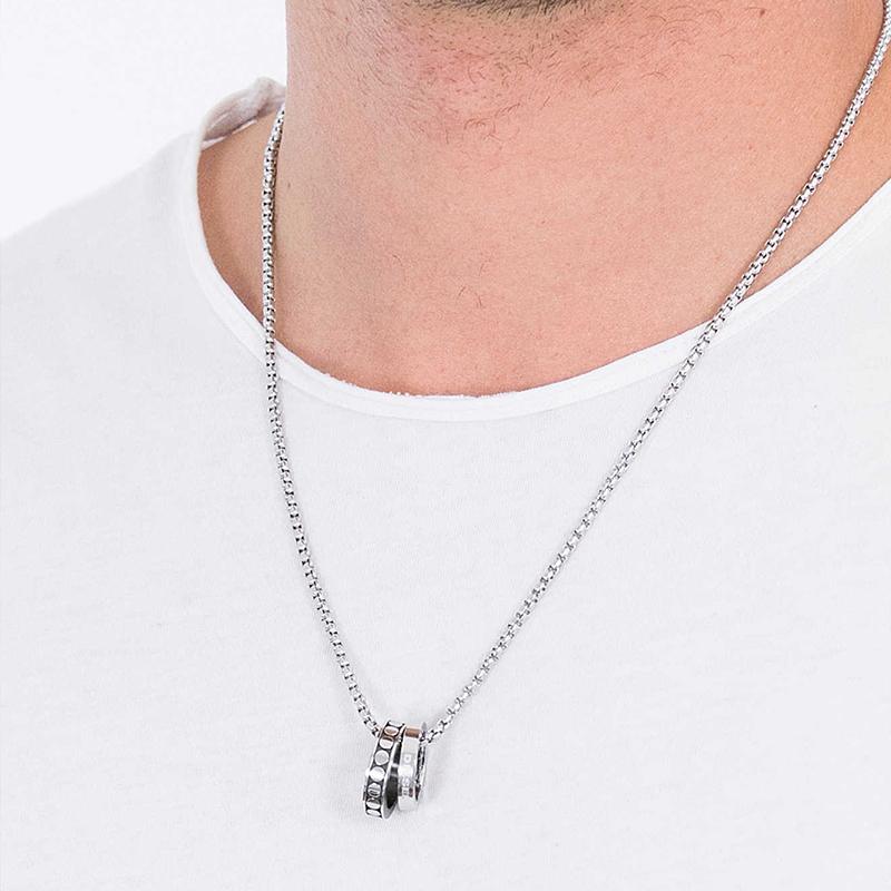 DIESEL 【BOX付属】DIESEL ディーゼル ダブルリング チェーン DIESEL 【BOX付属】DIESEL ディーゼル ダブルリング チェーン