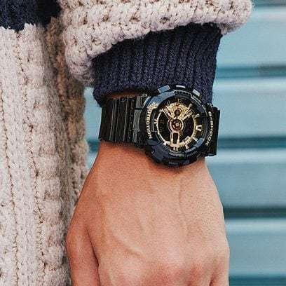 G-SHOCK 【レビューで7年保証】 Gショック カシオ 黒金 CASIO GA-110GB  