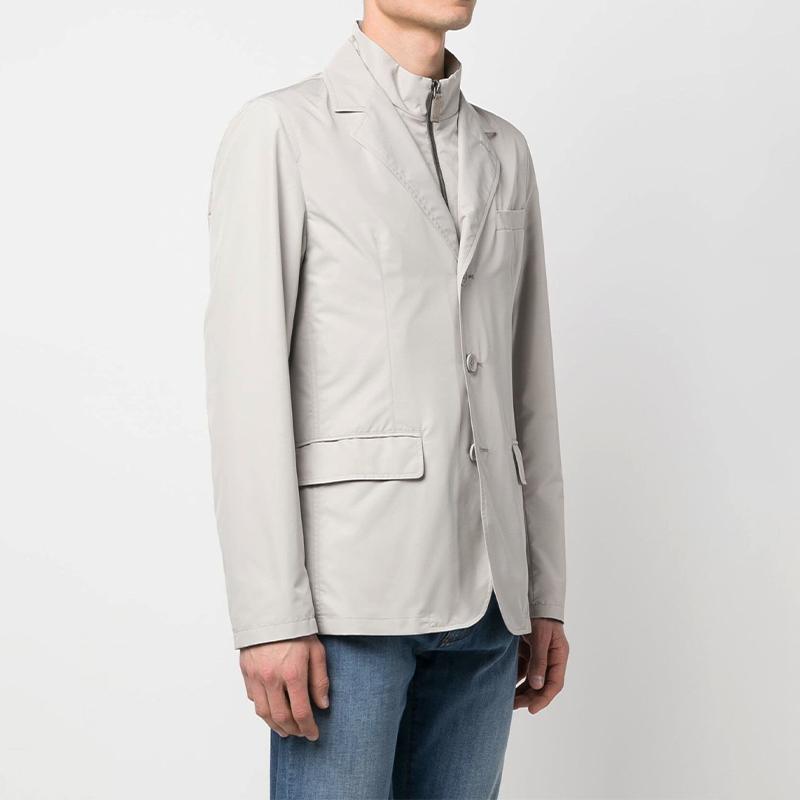 【並行輸入品】 HERNO ヘルノ メンズ シングル ブレスト ジャケット GA000143U12010 2605 サイズ 50 52 アウトレット ブレザー ベージュ グレージュ ブランド　_3