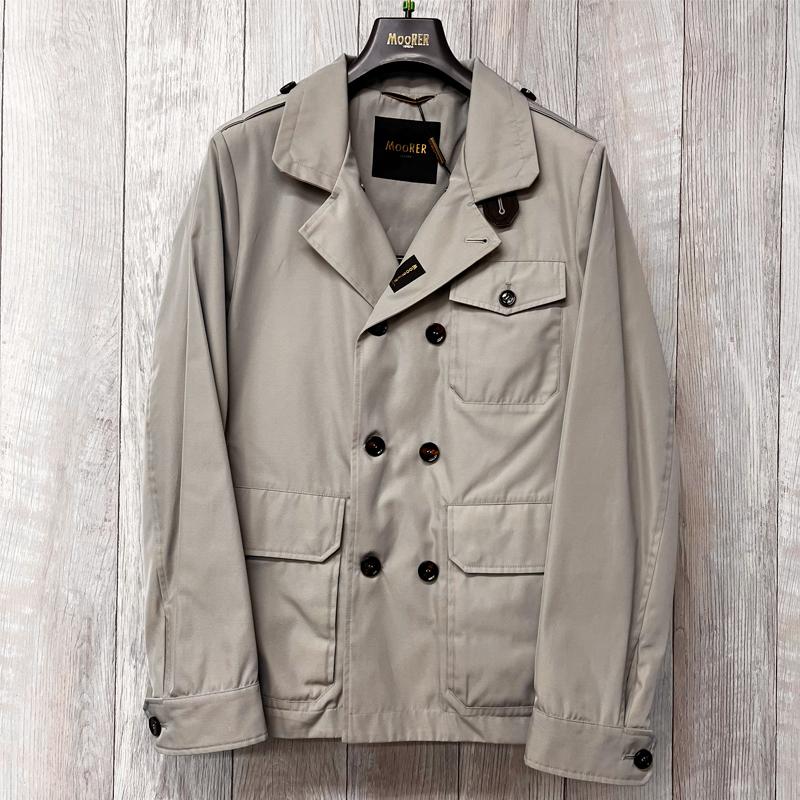 【並行輸入品】 MooRER ムーレー メンズ GABETTI-WCO サファリジャケット ダブルブレスト STONE ベージュ サイズ 48 50 イタリア製 ブランド アウトレットの画像