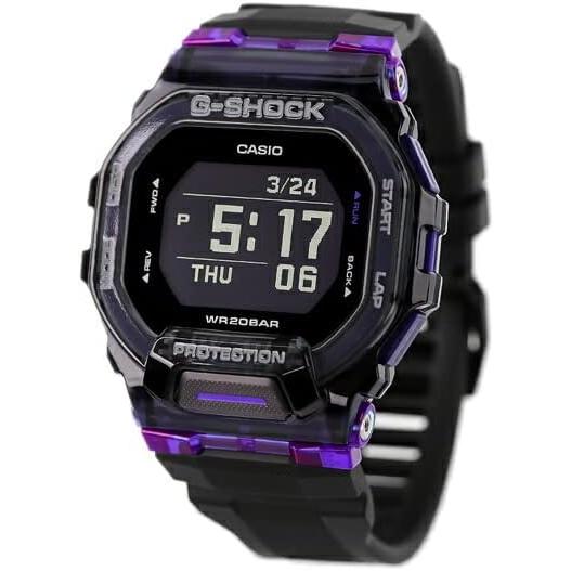 【レビューで7年保証】CASIO カシオ G-SHOCK ジーショック GBD-200SM-1A6 G-SQUAD ジースクワッド メンズ 腕時計 ブラック パープル