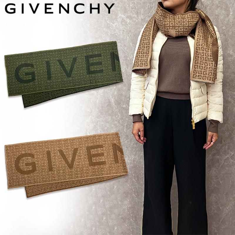 GIVENCHY（ジバンシィ） マフラー GV3518 J6261 グリーン ベージュ